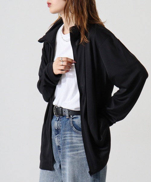 atONE(アットワン)の「atONE トラックトップジャケット(ポリジン加工)(その他アウター・レディース・ブラック/ライトピンク/チャコールグレー・M/LL/L)」の17枚目の写真
