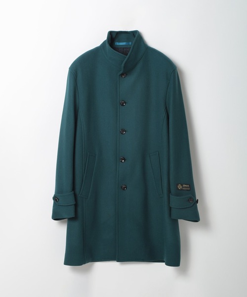 MEN'S BIGI(メンズビギ)の「Bellandiウールメルトンスタンドカラーコート(ステンカラーコート・メンズ・ベージュ/ブルー系その他/ブラック/ブラウン・03/02/01/04)」の4枚目の写真