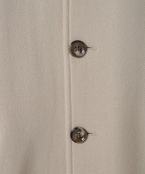 MEN'S BIGI(メンズビギ)の「Bellandiウールメルトンスタンドカラーコート(ステンカラーコート・メンズ・ベージュ/ブルー系その他/ブラック/ブラウン・03/02/01/04)」の16枚目の写真