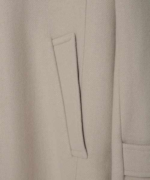 MEN'S BIGI(メンズビギ)の「Bellandiウールメルトンスタンドカラーコート(ステンカラーコート・メンズ・ベージュ/ブルー系その他/ブラック/ブラウン・03/02/01/04)」の20枚目の写真