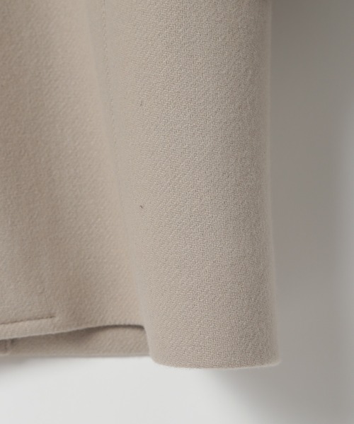 MEN'S BIGI(メンズビギ)の「Bellandiウールメルトンスタンドカラーコート(ステンカラーコート・メンズ・ベージュ/ブルー系その他/ブラック/ブラウン・03/02/01/04)」の22枚目の写真