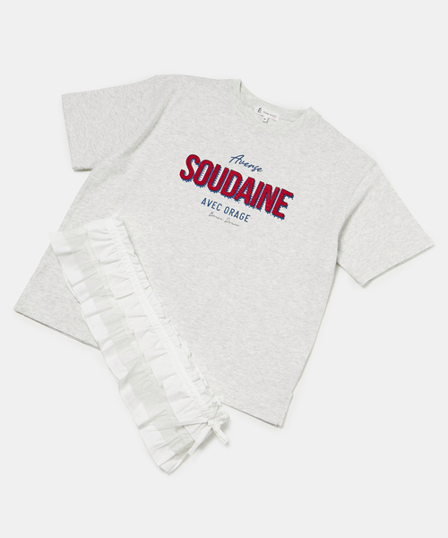 ROPE' PICNIC(ロペピクニック)の「【KIDS】チュールドッキングフリルビスチェ×ロックTシャツセット/リンクコーデ(Tシャツ/カットソー・キッズ・グレー系その他/チャコールグレー・L/M/S)」の19枚目の写真