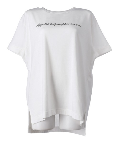 新品❗️ COACH ホワイト リブ付きTシャツ 半袖　白シャツ　刺繍ロゴ　白 セール】2025SS LOGOS/ロゴス ワンポイント刺繍 半袖Tシャツ