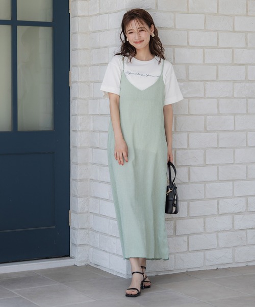 coca(coca)(コカ)の「【WEB限定セール】刺繍ロゴサイドスリットTシャツ(Tシャツ/カットソー・レディース・C/D/A/B・M/L)」の19枚目の写真