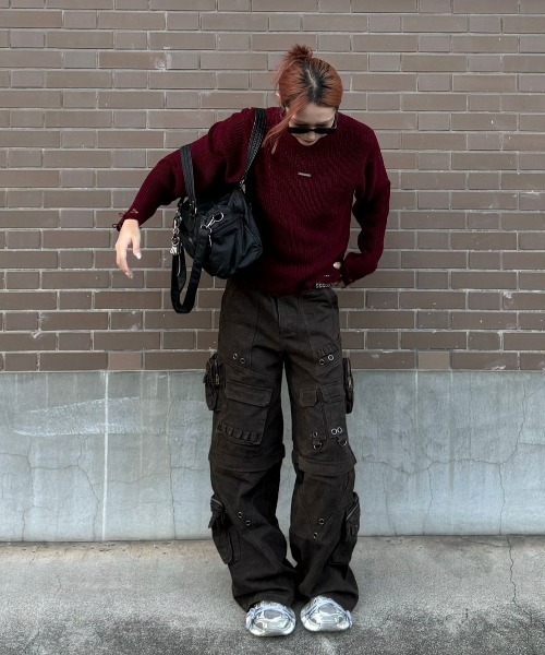 Chikashitsu + OaKS】multi pocket vintage bag