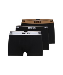 BOSS | 3パック ストレッチコットン ロゴウエストバンドボクサーパンツ(ボクサーパンツ)