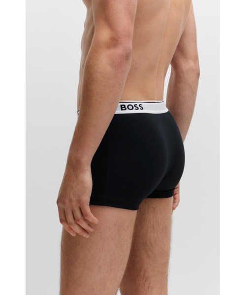 BOSS（ボス）の「3パック ストレッチコットン ロゴウエストバンドボクサーパンツ（ボクサーパンツ・メンズ・ブラック・L/M/S/XL/XXL）」の3枚目の写真
