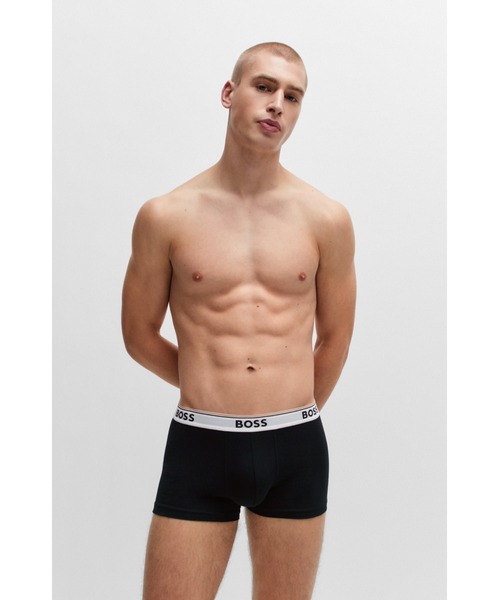 BOSS（ボス）の「3パック ストレッチコットン ロゴウエストバンドボクサーパンツ（ボクサーパンツ・メンズ・ブラック・L/M/S/XL/XXL）」の4枚目の写真