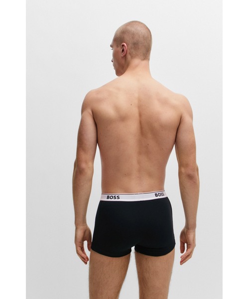 BOSS（ボス）の「3パック ストレッチコットン ロゴウエストバンドボクサーパンツ（ボクサーパンツ・メンズ・ブラック・L/M/S/XL/XXL）」の5枚目の写真