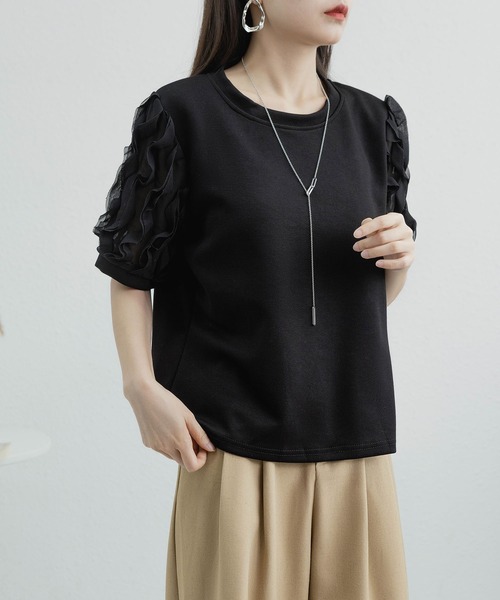 セール】パフスリーブTシャツ（Tシャツ/カットソー）｜MAISON DE