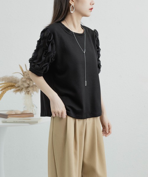 セール】パフスリーブTシャツ（Tシャツ/カットソー）｜MAISON DE