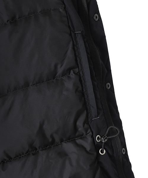 PORTER CLASSIC（ポータークラシック）の「PORTER CLASSIC / ポータークラシック：SHEEN NYLON DOWN JACKET：PC-015-2457[COR]（ダウンジャケット/コート・メンズ・ブラック・3）」の8枚目の写真