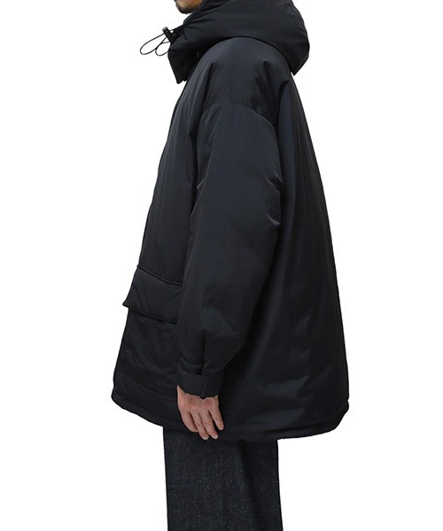 PORTER CLASSIC（ポータークラシック）の「PORTER CLASSIC / ポータークラシック：SHEEN NYLON DOWN JACKET：PC-015-2457[COR]（ダウンジャケット/コート・メンズ・ブラック・3）」の3枚目の写真