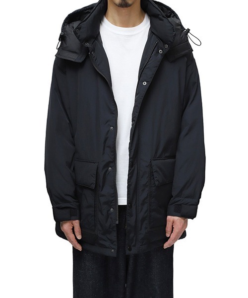 PORTER CLASSIC（ポータークラシック）の「PORTER CLASSIC / ポータークラシック：SHEEN NYLON DOWN JACKET：PC-015-2457[COR]（ダウンジャケット/コート・メンズ・ブラック・3）」の5枚目の写真