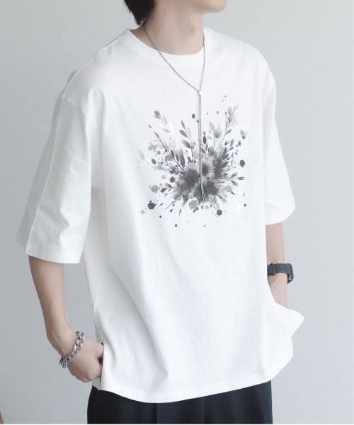 epnok（エプノック）の「フラワープリントTee（Tシャツ/カットソー・メンズ・ホワイト系1/ホワイト系2・SMALL/MEDIUM/LARGE）」の13枚目の写真