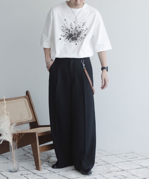 epnok（エプノック）の「フラワープリントTee（Tシャツ/カットソー・メンズ・ホワイト系1/ホワイト系2・SMALL/MEDIUM/LARGE）」の22枚目の写真