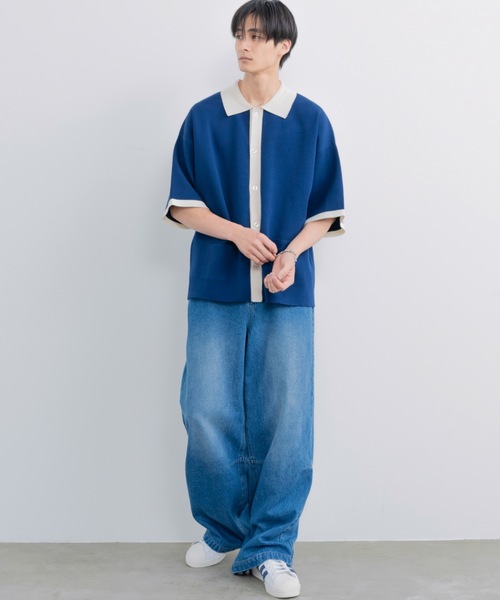 SINSS（シンス）の「Wide straight dart denim / ワイドストレートダーツデニム（デニムパンツ・メンズ・ブラック系2/ブルー系2/ブルー/ブラック・LARGE/MEDIUM/SMALL）」の14枚目の写真