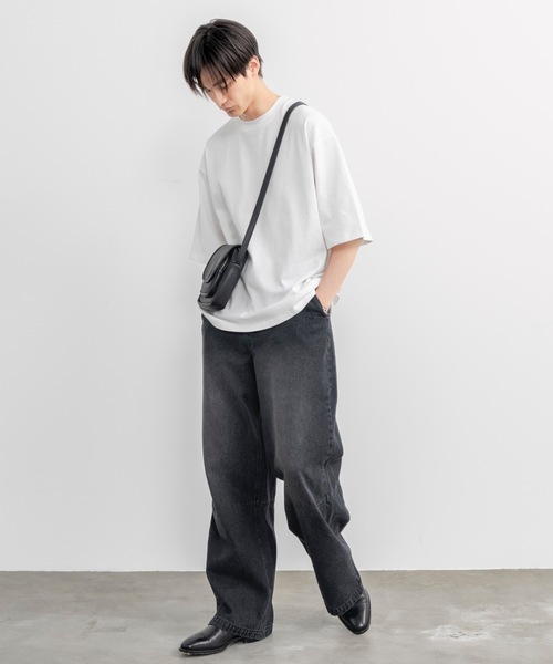 SINSS（シンス）の「Wide straight dart denim / ワイドストレートダーツデニム（デニムパンツ・メンズ・ブラック系2/ブルー系2/ブルー/ブラック・LARGE/MEDIUM/SMALL）」の21枚目の写真