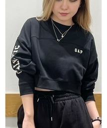 ヴィンテージソフト クロップド GAPロゴ スウェット・トレーナー