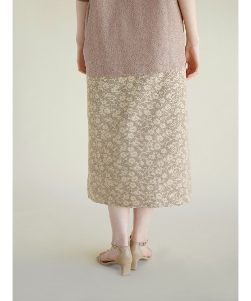 FIKA.(フィーカ)の「Flower jocquard skirt(スカート・レディース・ベージュ/チャコール・MEDIUM)」の11枚目の写真