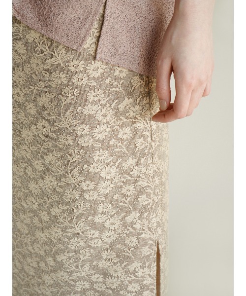 FIKA.(フィーカ)の「Flower jocquard skirt(スカート・レディース・ベージュ/チャコール・MEDIUM)」の14枚目の写真