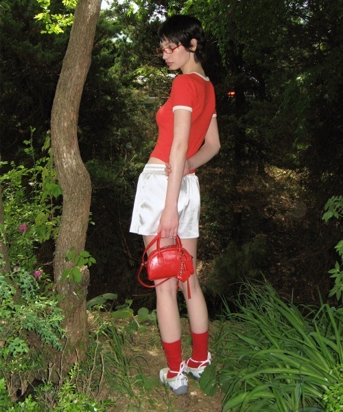 CRANK（クランク）の「HEART KEY RING MINI BAG（ハンドバッグ・レディース・レッド/ブラック/ライトブルー・FREE）」の10枚目の写真