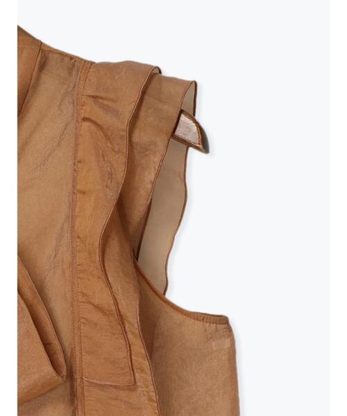 Te chichi（テチチ）の「シアーリボンボウタイブラウス（シャツ/ブラウス・レディース・ブラウン/ネイビー/オフホワイト・F）」の14枚目の写真