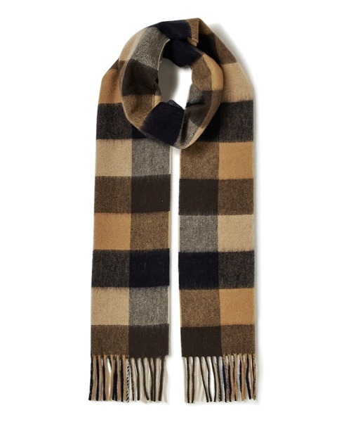 Barbour（バブアー）の「ラム ウール タッターソール マフラー（マフラー・レディース・グレー/レッド/ネイビー・FREE）」の2枚目の写真