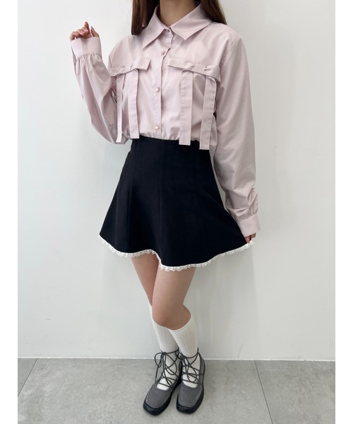 PHILLY（フィリー）の「【PHILLY】ダブルリボンブラウス（シャツ/ブラウス・レディース・ブルー/ホワイト/ピンク・FREE）」の14枚目の写真