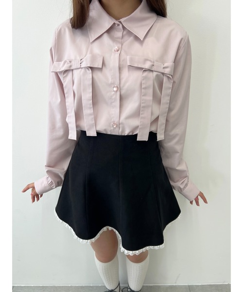 PHILLY（フィリー）の「【PHILLY】ダブルリボンブラウス（シャツ/ブラウス・レディース・ブルー/ホワイト/ピンク・FREE）」の15枚目の写真