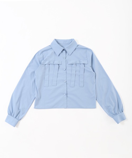 PHILLY（フィリー）の「【PHILLY】ダブルリボンブラウス（シャツ/ブラウス・レディース・ブルー/ホワイト/ピンク・FREE）」の21枚目の写真