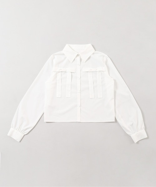 PHILLY（フィリー）の「【PHILLY】ダブルリボンブラウス（シャツ/ブラウス・レディース・ブルー/ホワイト/ピンク・FREE）」の20枚目の写真