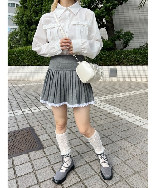 PHILLY（フィリー）の「【PHILLY】ダブルリボンブラウス（シャツ/ブラウス・レディース・ブルー/ホワイト/ピンク・FREE）」の7枚目の写真