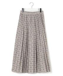 【WOMEN】タイルプリント プリーツスカート