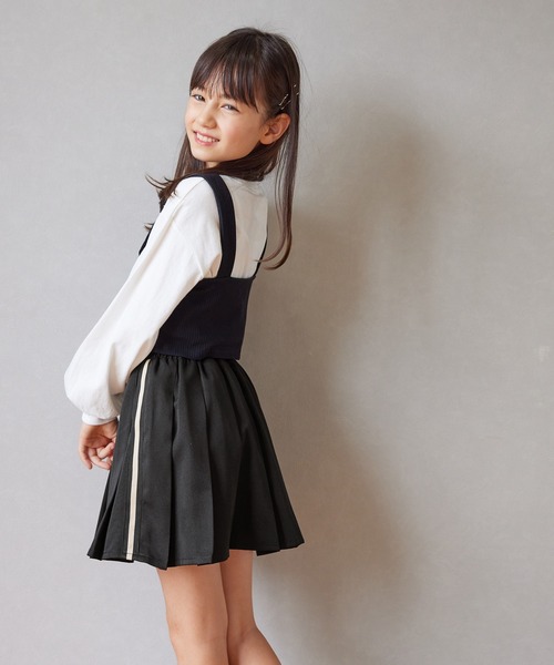 セール】キッズ サイドラインプリーツスカート（スカート