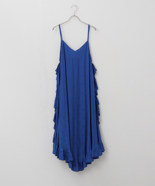 SARA MALLIKA】CITY COLOR FRILL CAMI DRESS：ワンピース（ワンピース 