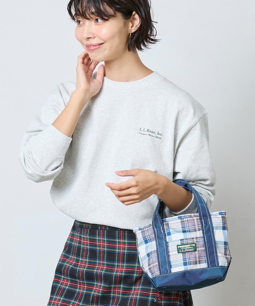 L.L.Bean(エルエルビーン)の「エブリデイ・ライトウェイト・トート、ミニ(トートバッグ・レディース・レッド系その他/オレンジ系その他/ブルー系その他/ブルー系その他2・ONE SIZE)」の9枚目の写真