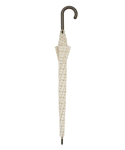 POLO RALPH LAUREN（ポロ ラルフ ローレン）の「長傘 雨傘 日本製 ”ギンガムチェック”（長傘・レディース・ベージュ/ネイビー・FREE）」の6枚目の写真