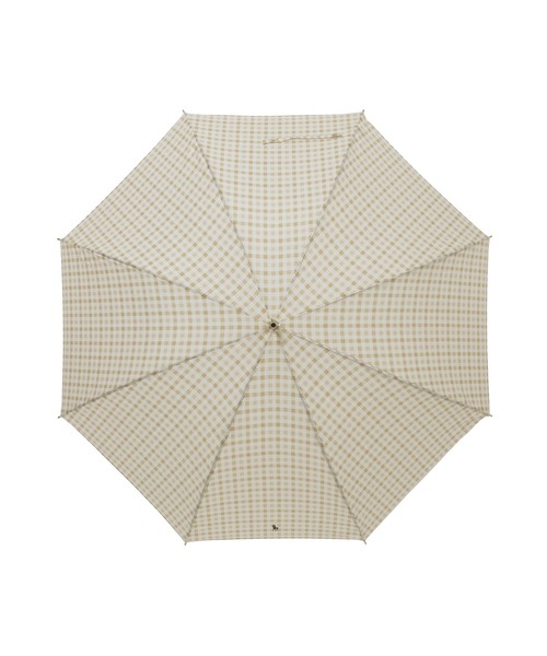 POLO RALPH LAUREN（ポロ ラルフ ローレン）の「長傘 雨傘 日本製 ”ギンガムチェック”（長傘・レディース・ベージュ/ネイビー・FREE）」の7枚目の写真