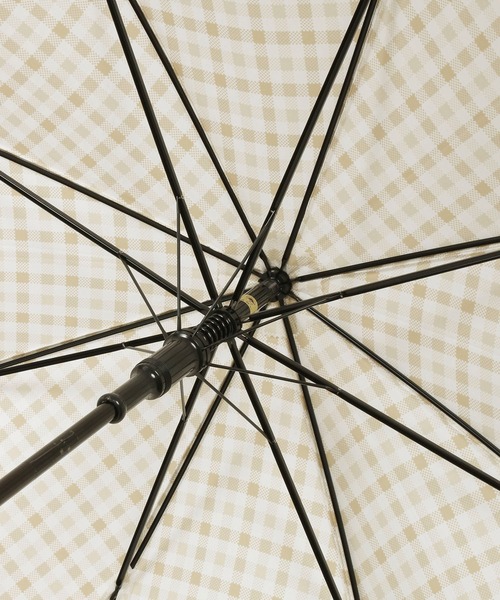 POLO RALPH LAUREN（ポロ ラルフ ローレン）の「長傘 雨傘 日本製 ”ギンガムチェック”（長傘・レディース・ベージュ/ネイビー・FREE）」の8枚目の写真