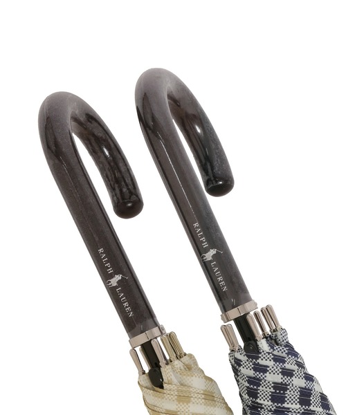 POLO RALPH LAUREN（ポロ ラルフ ローレン）の「長傘 雨傘 日本製 ”ギンガムチェック”（長傘・レディース・ベージュ/ネイビー・FREE）」の9枚目の写真