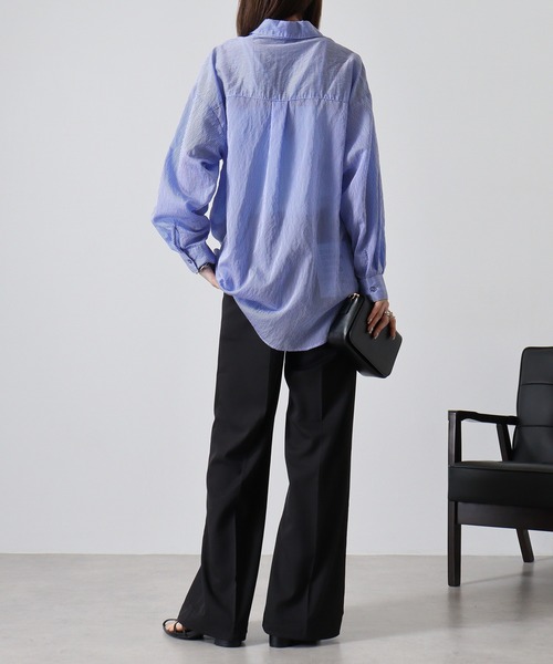 FUNALIVE(ファンアライブ)の「Hem spindle Wide pants / TR裾スピンドルワイドパンツ(その他パンツ・メンズ・ブラック/ブラック系その他/チャコール/ベージュ/ワイン・L/M)」の19枚目の写真