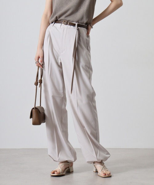 FUNALIVE(ファンアライブ)の「Hem spindle Wide pants / TR裾スピンドルワイドパンツ(その他パンツ・メンズ・ブラック/ブラック系その他/チャコール/ベージュ/ワイン・L/M)」の12枚目の写真