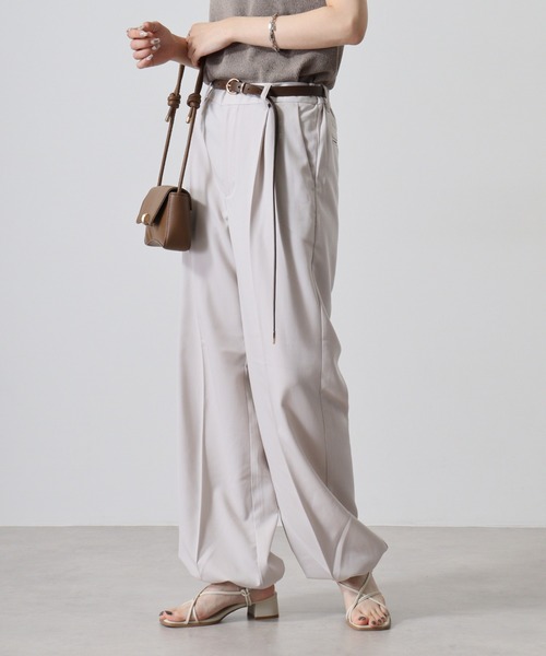 FUNALIVE(ファンアライブ)の「Hem spindle Wide pants / TR裾スピンドルワイドパンツ(その他パンツ・メンズ・ブラック/ブラック系その他/チャコール/ベージュ/ワイン・L/M)」の13枚目の写真