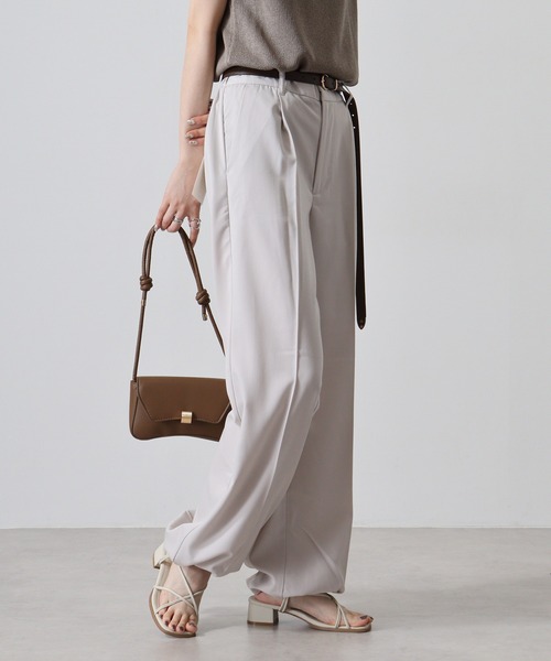 FUNALIVE(ファンアライブ)の「Hem spindle Wide pants / TR裾スピンドルワイドパンツ(その他パンツ・メンズ・ブラック/ブラック系その他/チャコール/ベージュ/ワイン・L/M)」の11枚目の写真