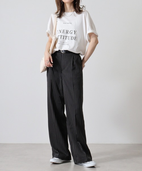 FUNALIVE(ファンアライブ)の「Hem spindle Wide pants / TR裾スピンドルワイドパンツ(その他パンツ・メンズ・ブラック/ブラック系その他/チャコール/ベージュ/ワイン・L/M)」の22枚目の写真