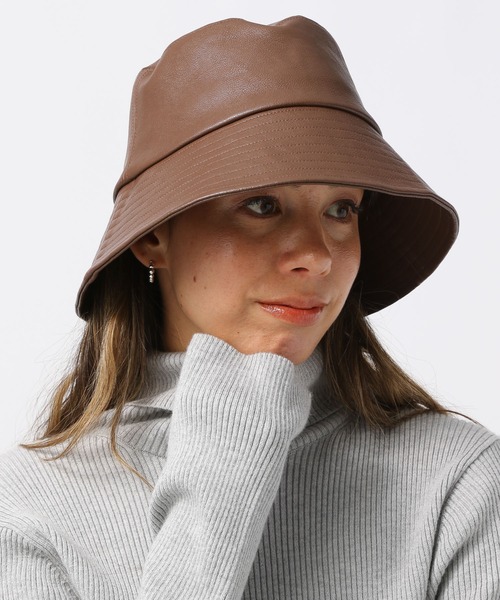 セール】フェイクレザーバケットハット（ハット）｜BAYFLOW