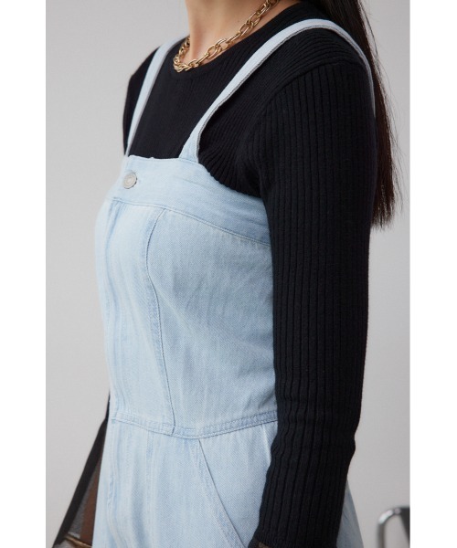 ⭐︎美品⭐︎AZUL by MOUSSY デニムオーバーオール ツナギ　フリーサイズ AZUL BY MOUSSY | AZUL DENIM オールインワン (その他デニム