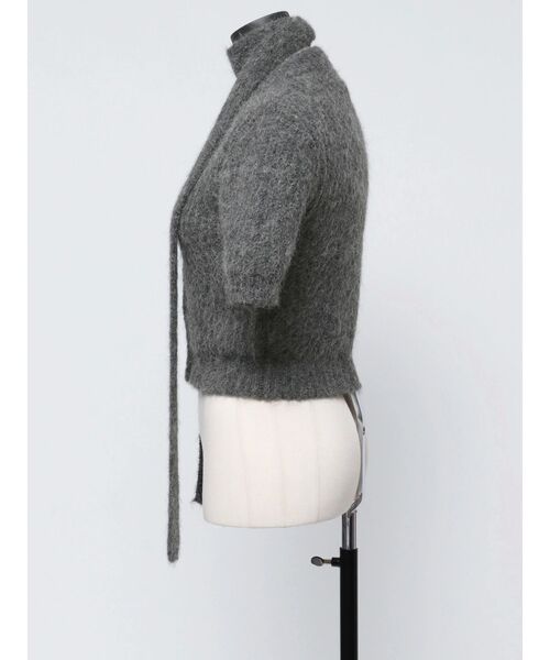 VEQUM（VEQUM）の「【VEQUM】HALF SLEEVE KNIT CD（カーディガン/ボレロ・レディース・ブラウン/グレー/ブラック/ネイビー・FREE）」の8枚目の写真