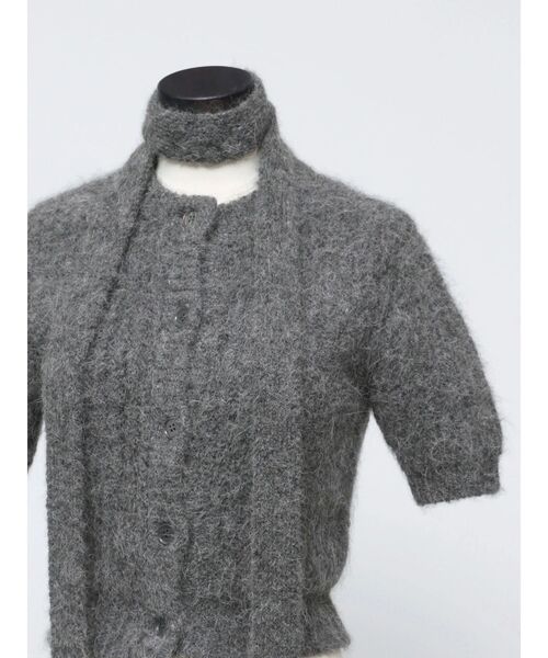 カーディガン 「VEQUM」HALF SLEEVE KNIT CD レディース VEQUM】HALF SLEEVE KNIT CD